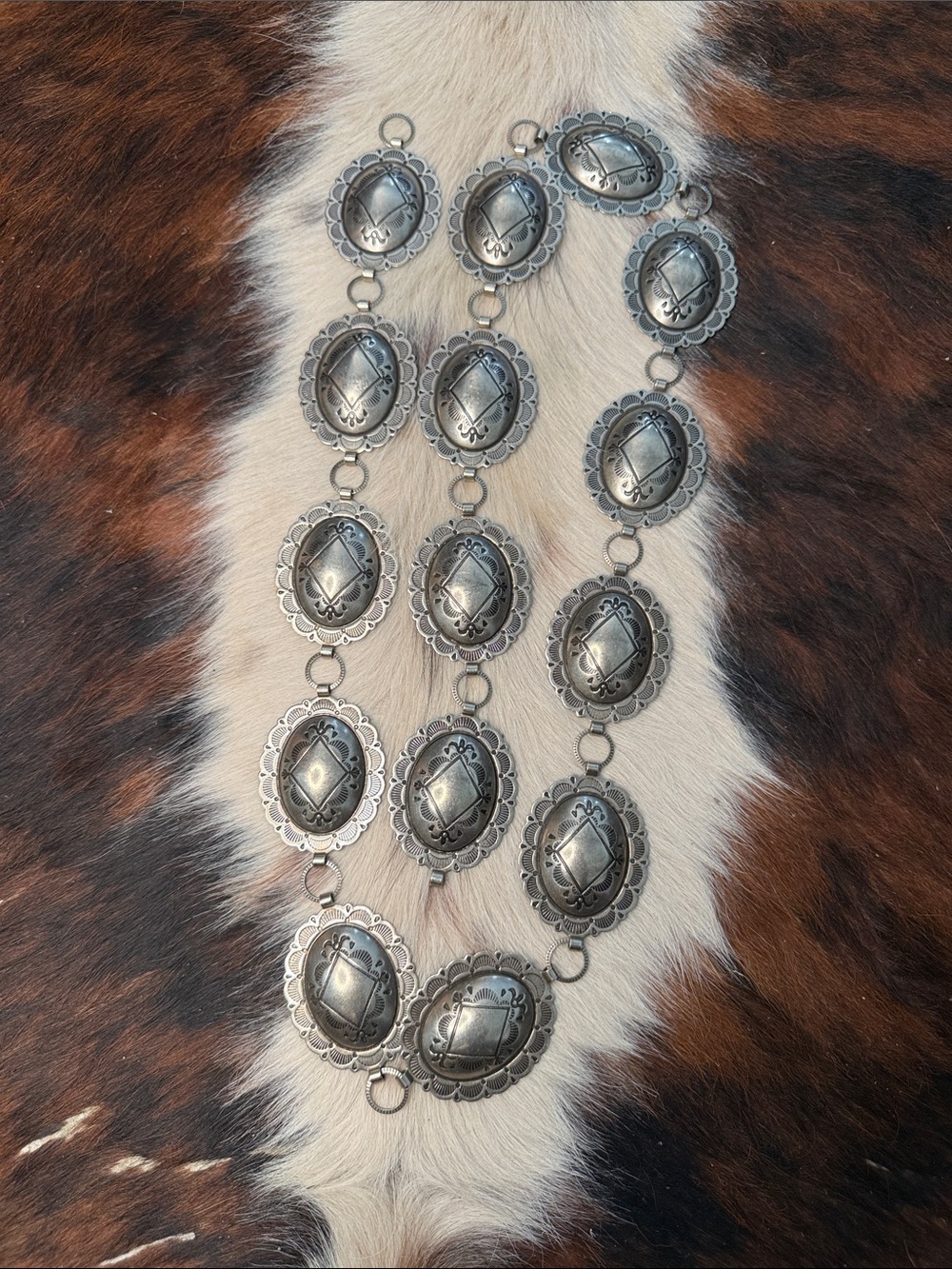 Concho Belt - Vintage Style Silver